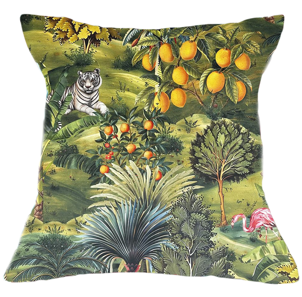 Frosted Tiger Velvet Cushion